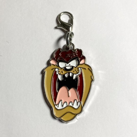 Vintage Taz Tas Tasmanian Devil Keychain Keyring Charm Warner Bros Looney Tunes - Picture 3 of 9